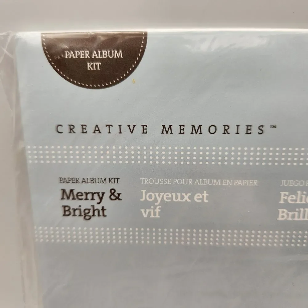 Creative Memories Paper Album Kit Merry & Bright 2008 Scrapbooking Crafting